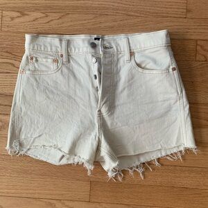 Cut off denim shorts